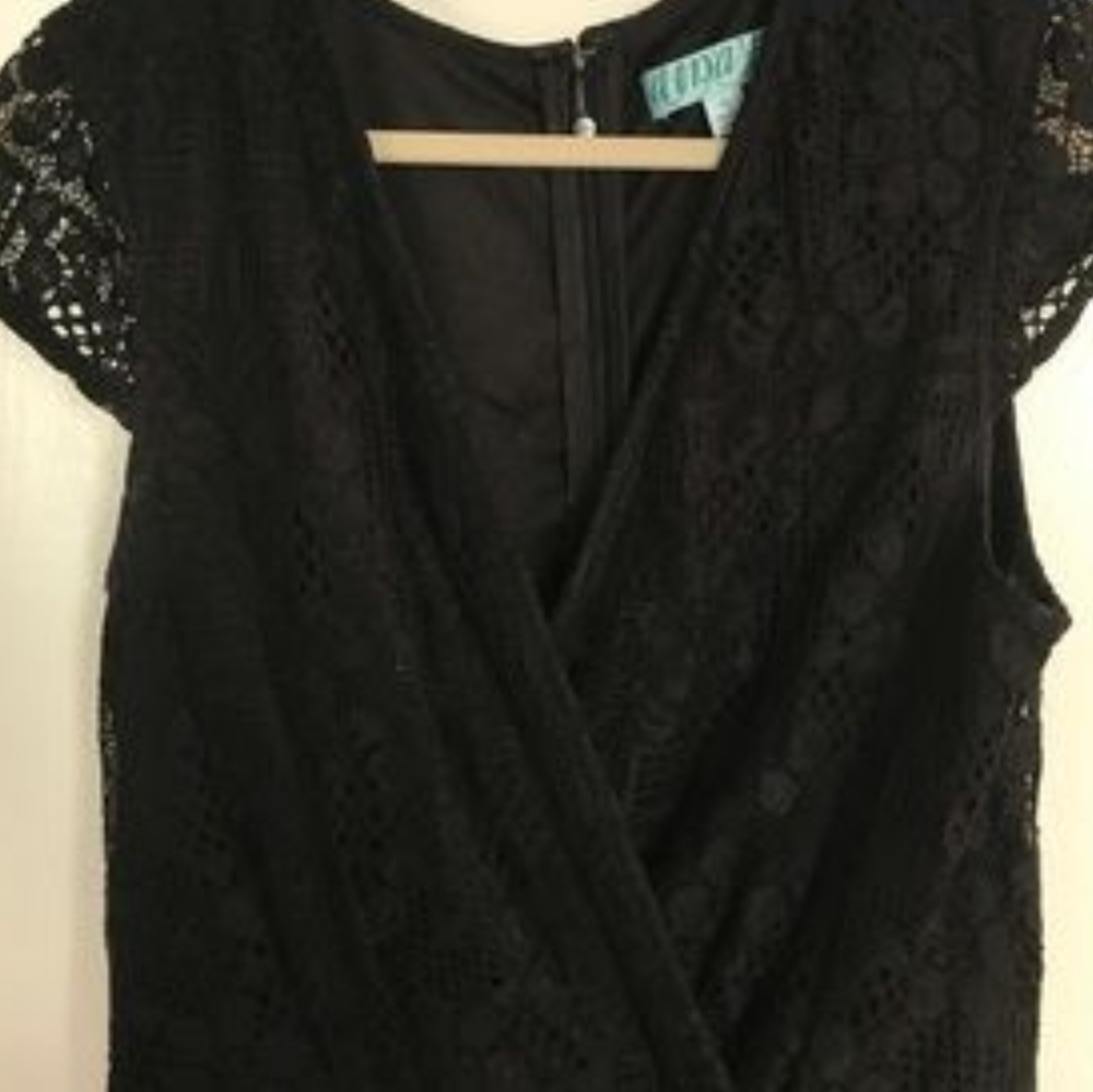 Aina Be black lace romper